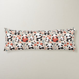 Schattigee Panda Beren en Bloemen Lichaamskussen