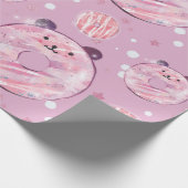 Schattigee panda donuts – pastelesthetiek cadeaupapier (Hoek)