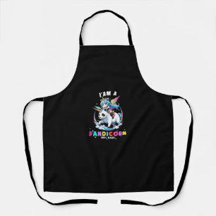 Schattigee Panda Eenhoorn Ik ben een Pandicorn Mag Schort