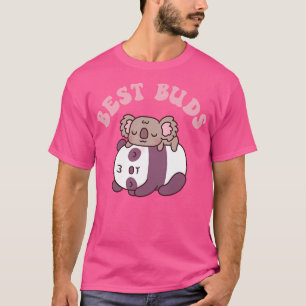 Schattigee Panda en Koala Beer beste knoppen T-shirt