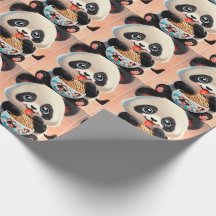 Schattigee Panda eten Ramen