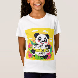 Schattigee panda: "Heb een Pandastische Dag" T-shirt