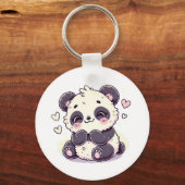 Schattigee Panda Sleutelhanger – Schattig Dierenac (Voorkant)