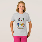 Schattigee panda t-shirt (Voorkant volledig)