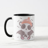 Schattigee Panda Vampire met Ghost & Bats Hallowee Mok (Links)
