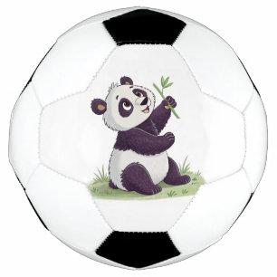 Schattigee panda voetballen