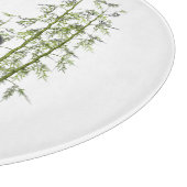 Schattigee Panda Zittend in Bamboe Snijplank (Hoek)