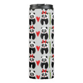 Schattigee Panda's Harten: Kinderpatroon Thermosbeker (Achterkant)