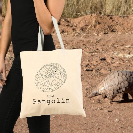 Schattigee Pangolin Animal Art Tote Bag