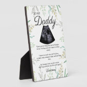 Schattigee papa wordt gedicht van Bump Fotoplaat (Zijkant)