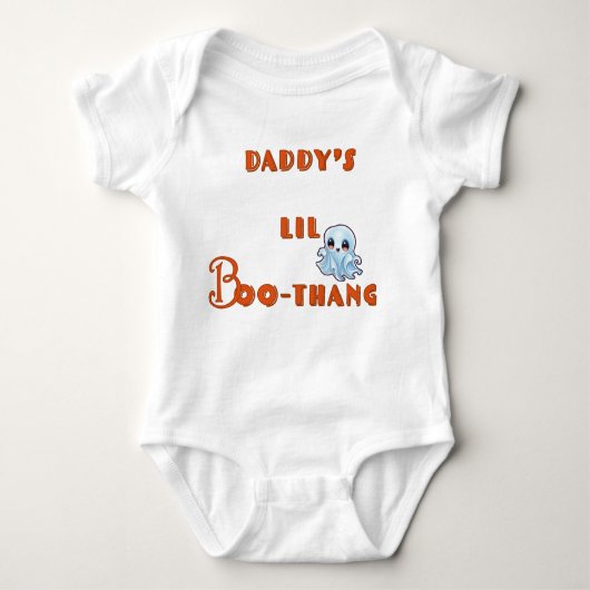 Schattigee "Papa's LiL Boo-Thang" Halloween Romper (Voorkant)
