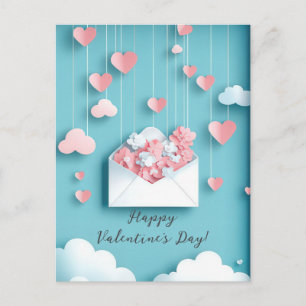 Schattigee Papercut Harten Valentijns's Groet Briefkaart