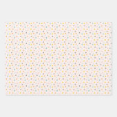 Schattigee paraplu's en regendruppels inpakpapier vel (Voorkant 3)