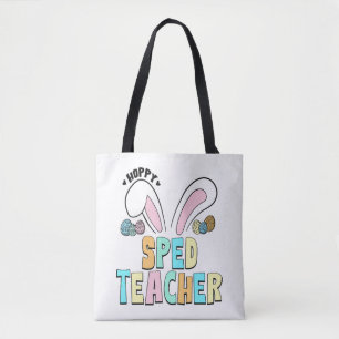 Schattigee Pasen Hoppy Speed Teacher Bunny Ears Draagtas