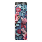 Schattigee pastel 3D Uil Thermosbeker (Achterkant)