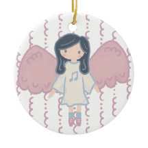Schattigee Pastel Christmas Angel Aangepast Jaar