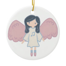 Schattigee Pastel Christmas Angel Aangepast Jaar