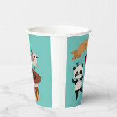 Schattigee Pastel Circus Dierenverjaardag Papieren Bekers (Rechts)