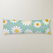 Schattigee pastel Daisy Flowers Bloemenmeisje Lichaamskussen (Achterkant)