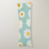 Schattigee pastel Daisy Flowers Bloemenmeisje Lichaamskussen (Voorkant Verticaal)