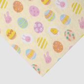 Schattigee Pastel Easter Eggs Pattern Spring Yello Tissuepapier (Detail)