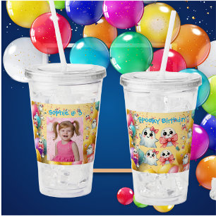 Schattigee Pastel Ghost Acryl Tumbler Verjaardag G Acryl Drinkbeker