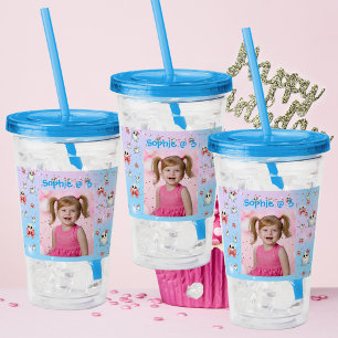 Schattigee Pastel Ghost Acryl Tumbler Verjaardag G Drinkbeker