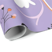 Schattigee Pastel Ghost & Pumpkin Halloween Cadeaupapier (Rol Hoek)