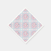Schattigee Pastel Kawaii Bunny Dot Mandala Diamond Servet (Hoek)
