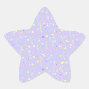 Schattigee pastel paarse esthetiek ster sticker