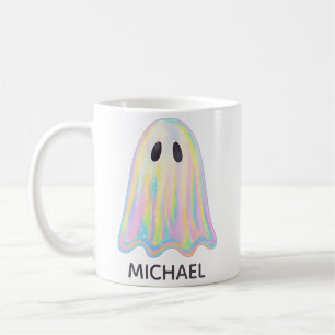 Schattigee Pastel Rainbow Ghost Esthetisch spook Koffiemok