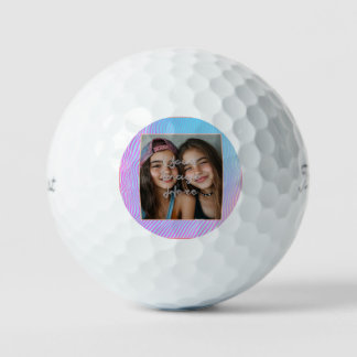 Schattigee pastel vaporwave stripe foto rand golfballen