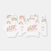 Schattigee pastel Waterverf eenhoorns en boho rege Bedankdoosjes (Uitgevouwen)