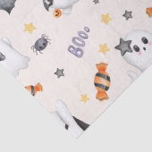 Schattigee Pastel White Boo Ghost Halloween Tissuepapier (Detail)