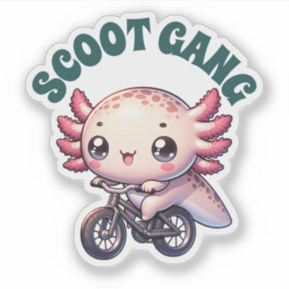 Schattigee Pastelaxolotls Nieuwe Design Vinyl St Sticker
