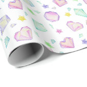 Schattigee pasteldiamanten cadeaupapier (Rol Hoek)