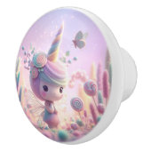 Schattigee pastelfee keramische knop (Rechts)