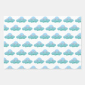 Schattigee pastelkleur bewolkt ontwerp inpakpapier vel (Voorkant 2)