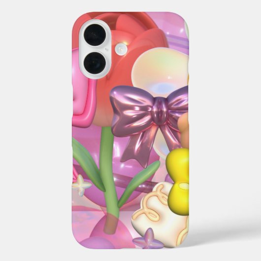 Schattigee pastelkleuren bubbelige Stickers Case-Mate iPhone Case (Achterkant)