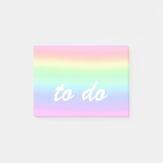 Schattigee pastelregenboog om te doen post-it® notes