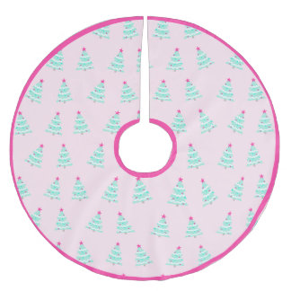 Schattigee pastelroze kerstboomrok kerstboom rok