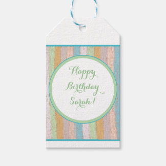 Schattigee Pasteltextuur Gift Label Cadeaulabel