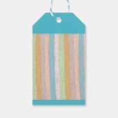 Schattigee Pasteltextuur Gift Label Cadeaulabel (Achterkant)