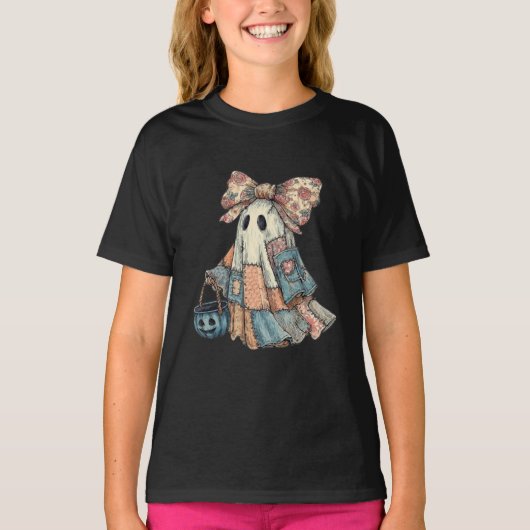 Schattigee patchwork-geest t-shirt (Voorkant)