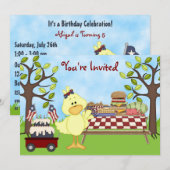 Schattigee Patriottische Vogelpicknick Verjaardag  Kaart (Voorkant / Achterkant)