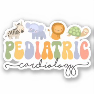 Schattigee pediatrische cardiologie PCICU-verpleeg Sticker