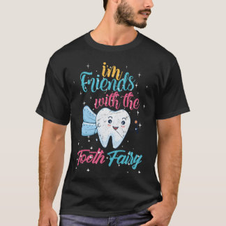 Schattigee pediatrische tandarts Ik ben vrienden m T-shirt