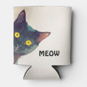 Schattigee Peeking Cat Design Koelbox Blikjeskoeler (Voorkant)