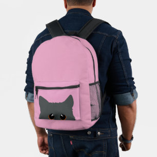 SCHATTIGEE PEEKING CAT ROZE RUGZAK