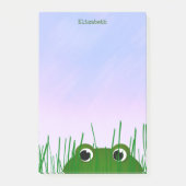 Schattigee Peeking Frog gepersonaliseerd Post-it® Notes (Voorkant)